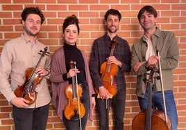 Los jóvenes integrantes del Cuarteto Font que debutan en Santander el sábado.