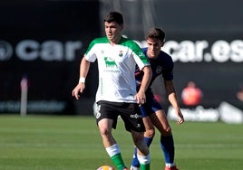 Aritz Aldasoro, durante el partido frente al Eldense.