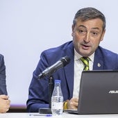 Alfredo Pérez, en 2021 todavía como presidente del Racing de Santander.