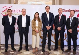 Manuel Iturbe, Eduardo Arasti, Ana Álvarez, Miguel Abelló, Vicente Alciturri y Esteban Sastre (IEF).