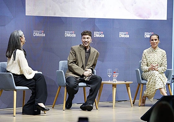 Leticia Mena, Ze García y Laura Chamorro en el escenario de Espacio DModa.