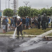 Piquete vivido en la huelga del metal de 2022.