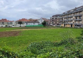 Parcela en la que se creará el aparcamiento disuasorio.