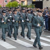 Guardias Civiles celebran en el cuartel de Campogiro el 181 aniversario de la fundación de la Benemérita.