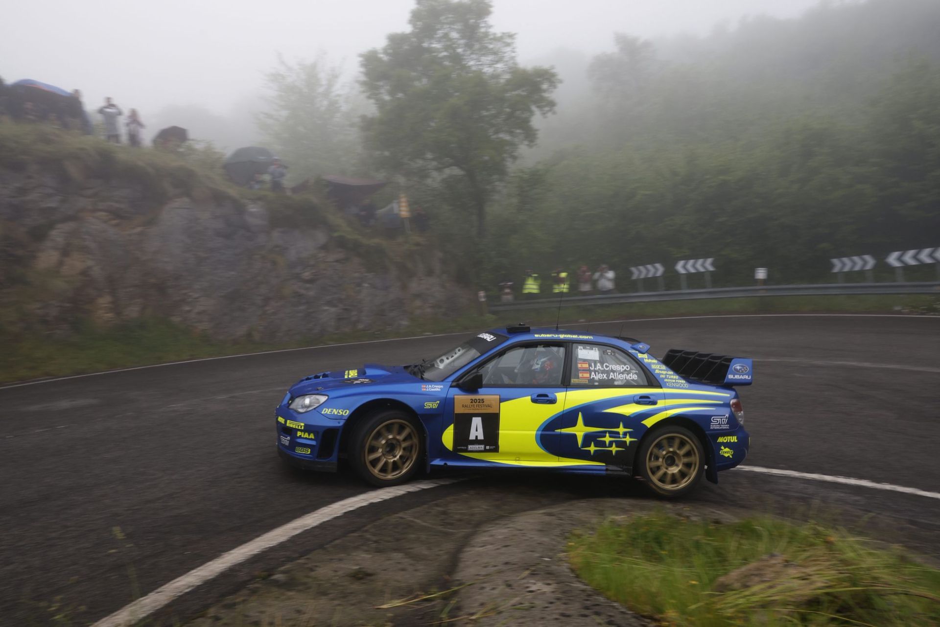 El Subaru Impreza WRC de José Ángel Allende.
