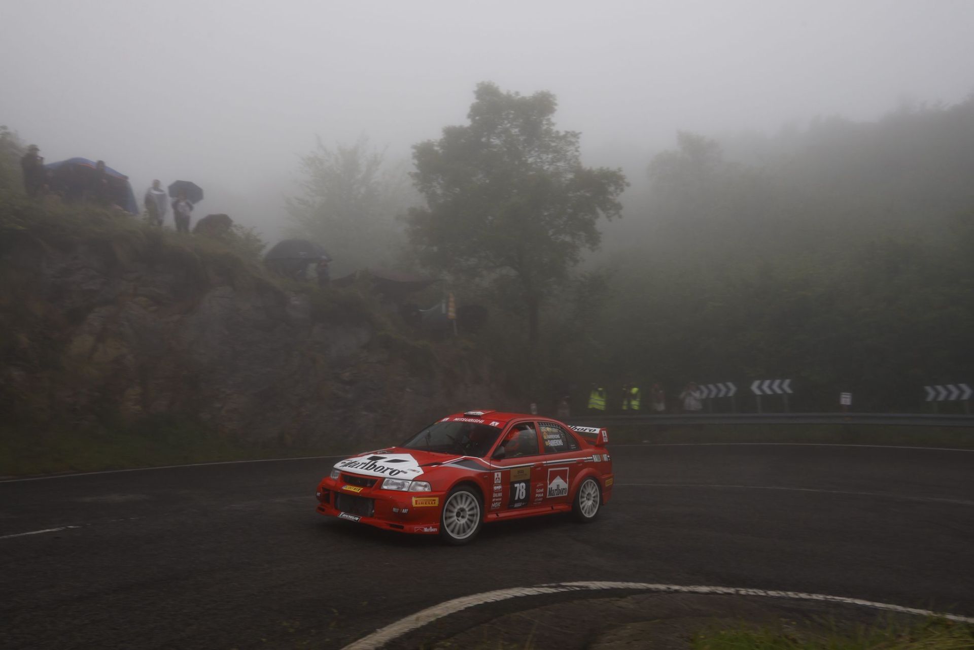 El Mitsubishi Lancer Evo VI de Rubén Farrerons.