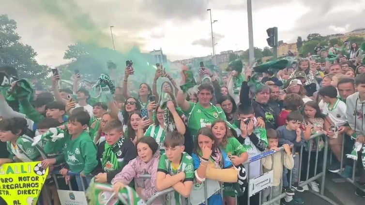 Así ha recibido la afición al Racing
