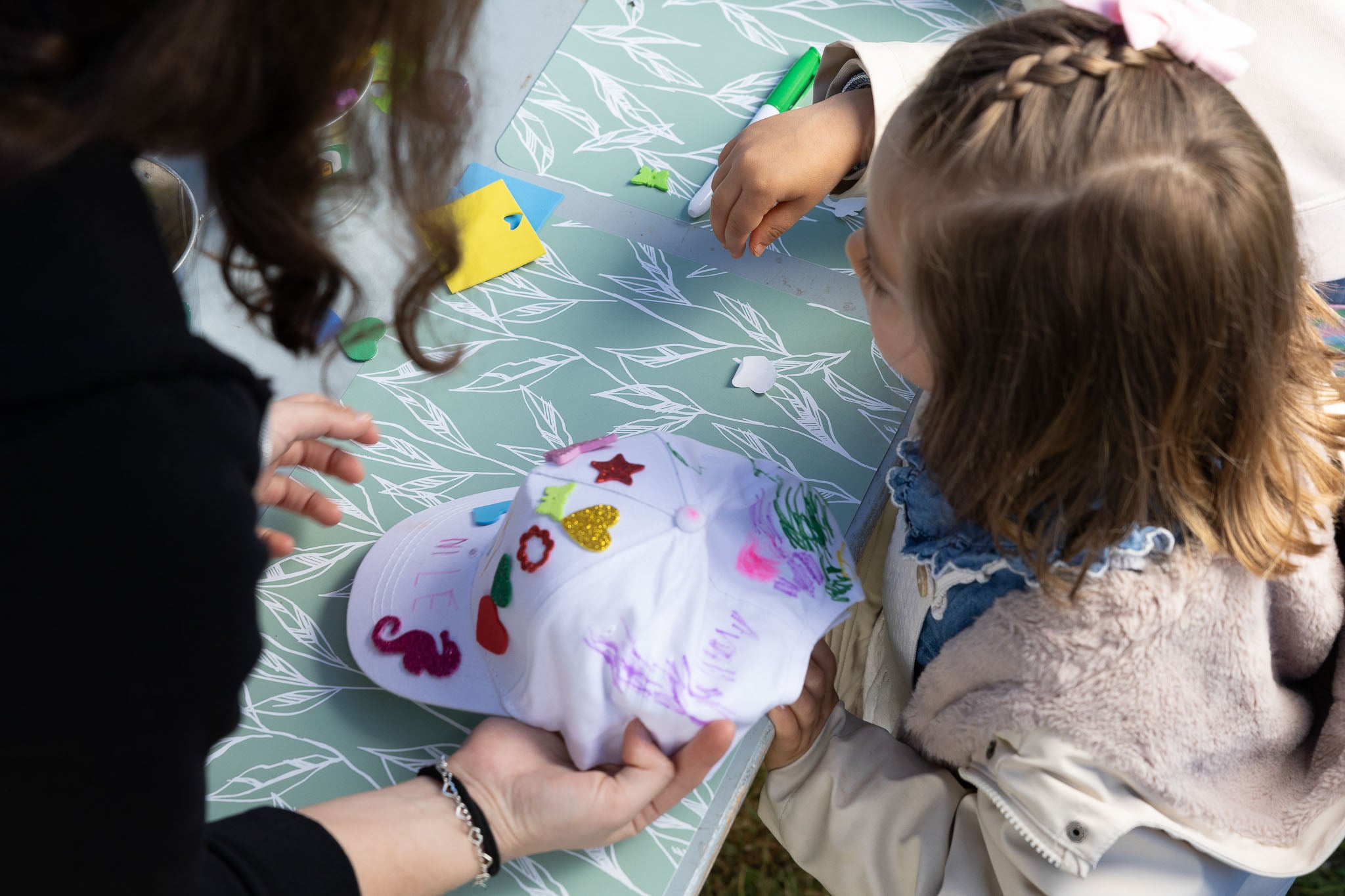 No faltaron los talleres de manualidades para los más pequeños.