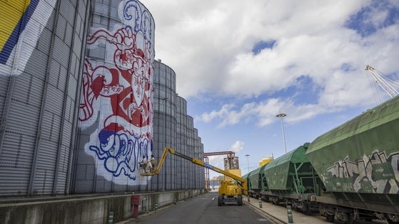 Boa Mistura plasmará una intervención artística en silos del puerto de Santander