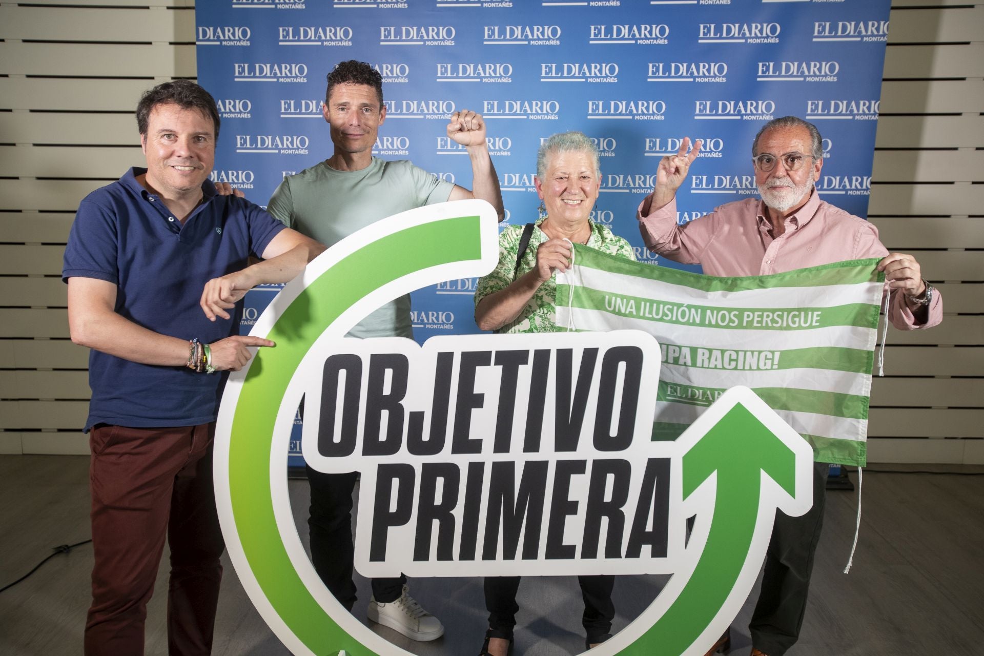 Álvaro Machín, Marcos Menocal, Marisol Alonso y Juan Calzada tras El Añadido.