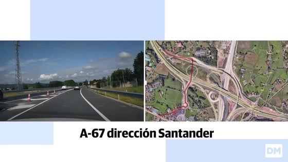 Un recorrido por los dos nuevos accesos del nudo de Torrelavega