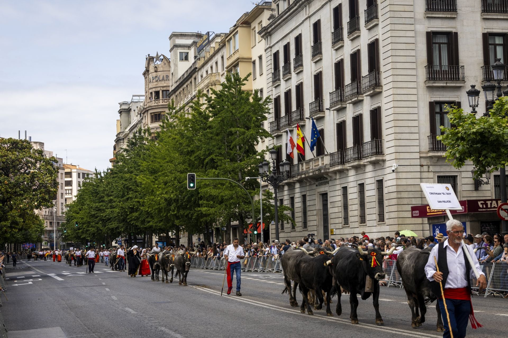 Las ganaderías lucían un cartel con su procedencia.
