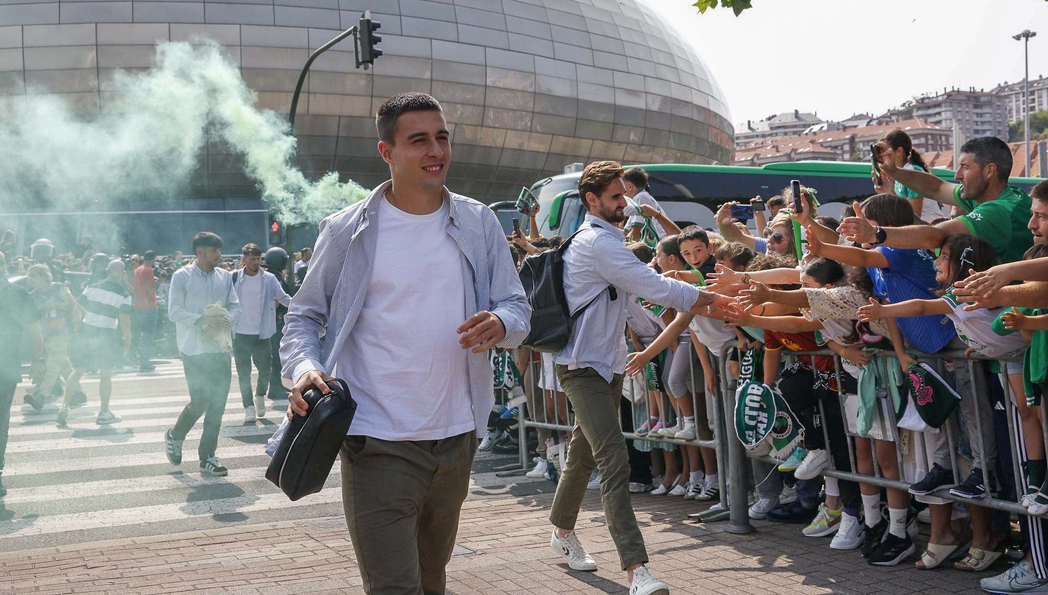 El recibimiento al Racing, en imágenes