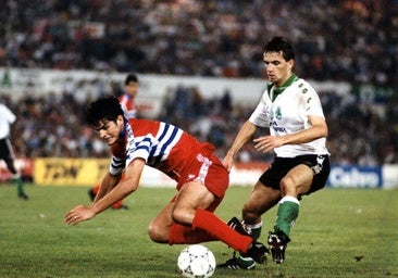 Sabou, en un partido con el Racing.