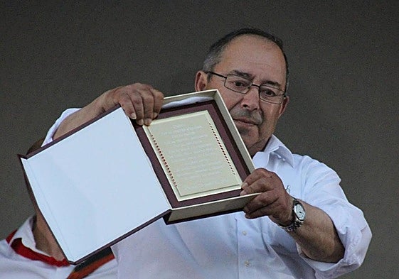 Quinis, en el homenaje que le tributaron en Cicero en 2016.