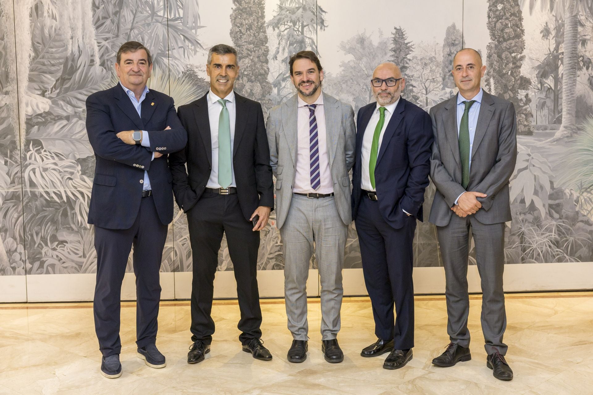 José Domingo San Emeterio, Eduardo Castro, Javier Ferroni, Fernando Rodiño y Leopoldo Quintana..