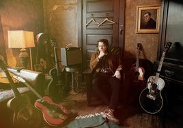 Early James durante la grabación del disco en el Honky Chateau de Nashville.