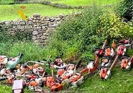 Detenidos los ladrones de motosierras de Camargo