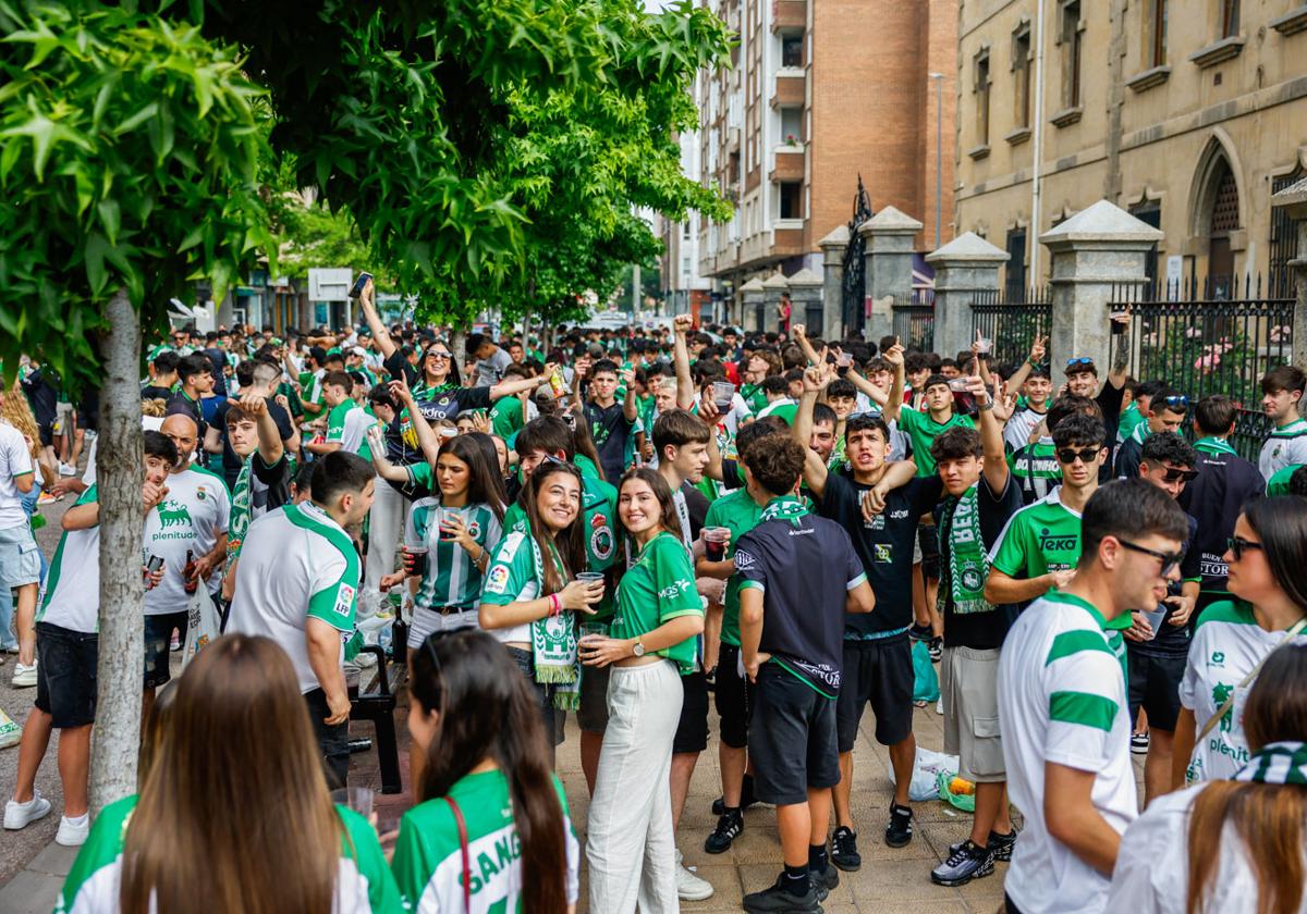 La previa de la afición verdiblanca en Miranda