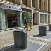 Los nuevos contenedores soterrados en la calle Juan de Herrera.