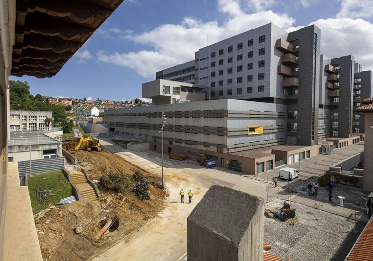 Zona en la que se excavará el búnker de la protonterapia de Valdecilla.
