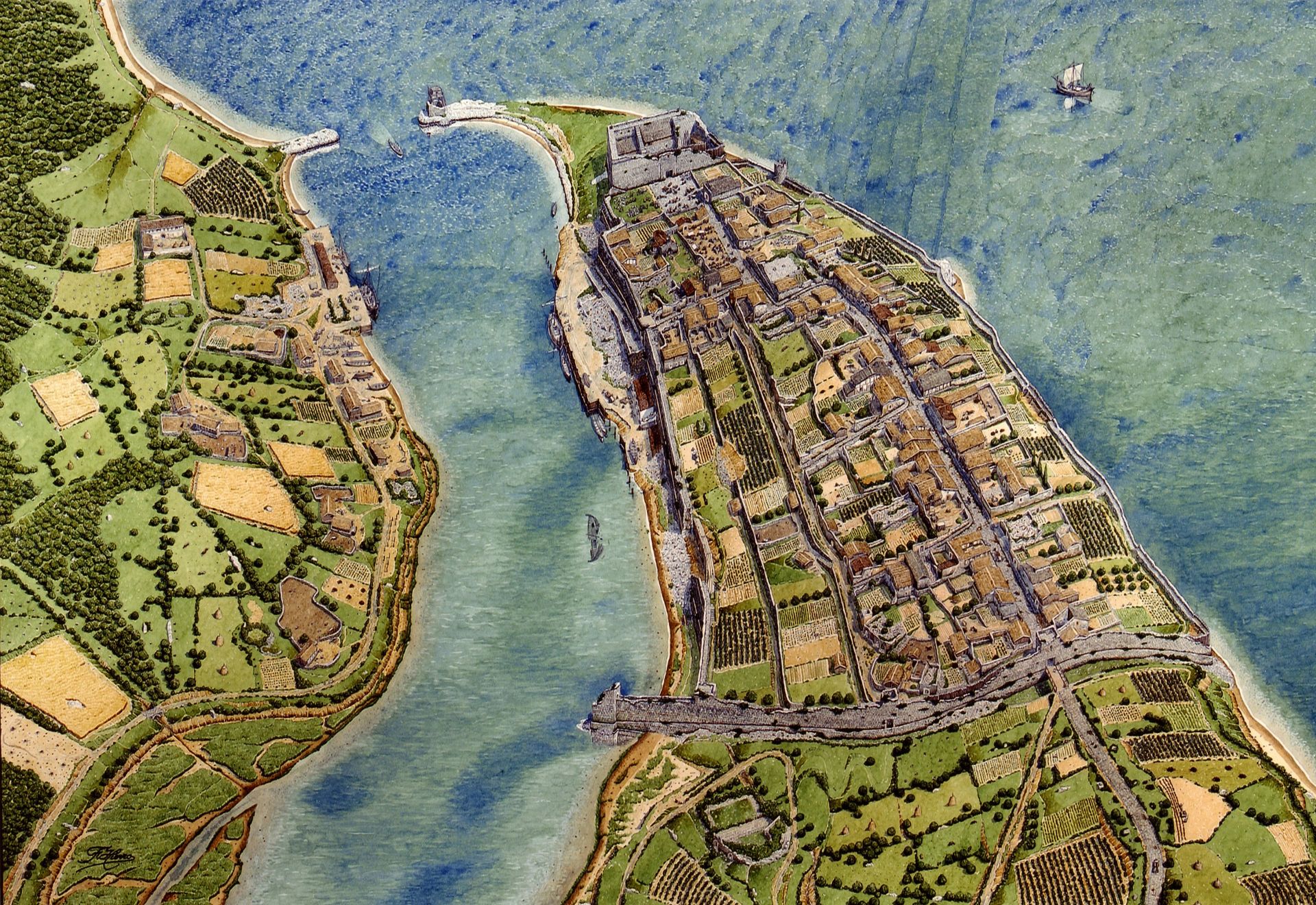 Santander altomedieval. Siglo IX