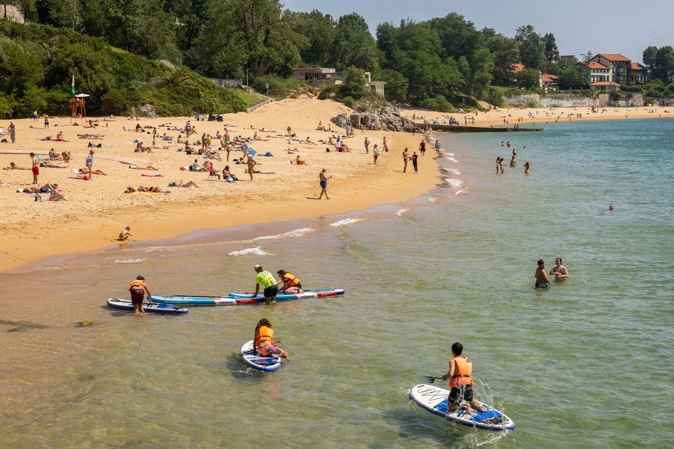 La playa de La Magdalena.