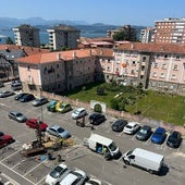 Trabajos geotécnicos en la parcela del barrio de Santoñuca cedida para las viviendas sociales.