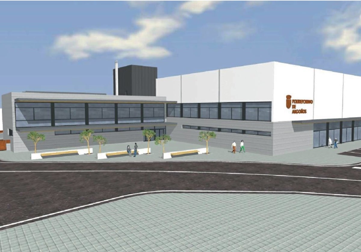 Recreación polideportivo de Argoños.