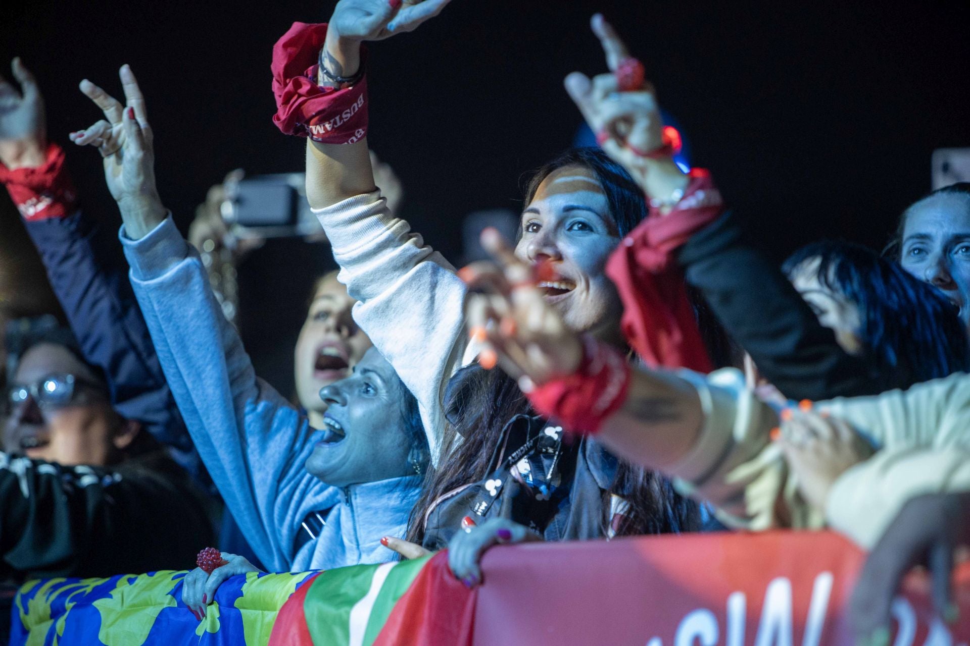 En las primeras filas, las ganas no decayeron en ningún momento