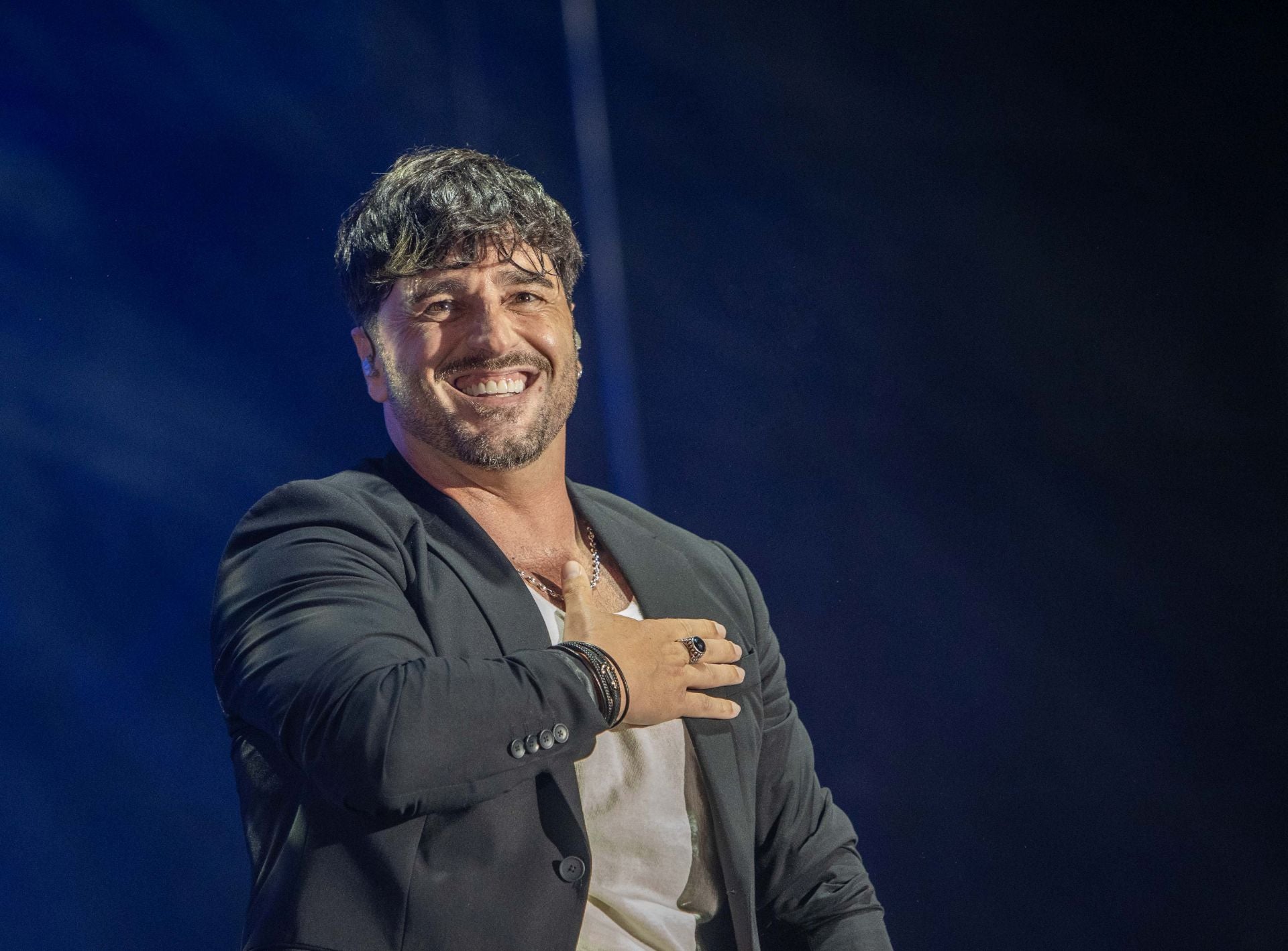 El artista, feliz con las ovaciones que se llevó
