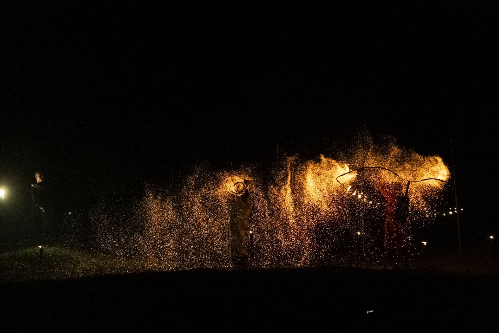 Fuego en San Juan de la Canal. 