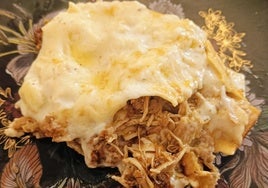 La lasaña, emplatada