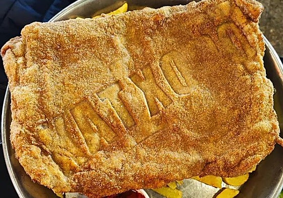 Un más que tentador cachopo.