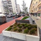 Nuevas jardineras y mobiliario urbano en General Dávila, junto al nuevo carril bici que discurrirá por la zona.