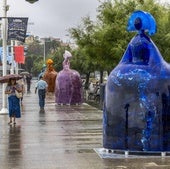 Cuatro icónicas obras de resina cristalina se exhiben en el Muelle Calderón.
