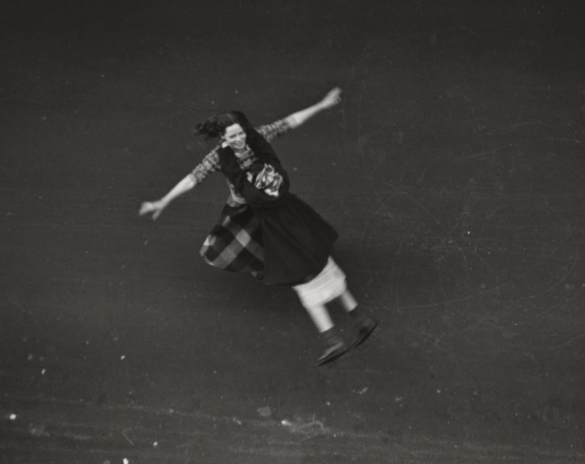 'From Above, Girls Twirling on Street', New York City, 1948.