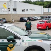 Agente de la Guardia Civil en un polígono.