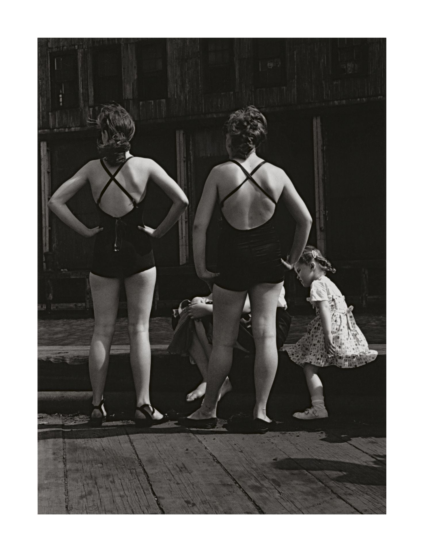 'Two Women in Bathing Suits, Gansevoort Pier', New York City, 1948