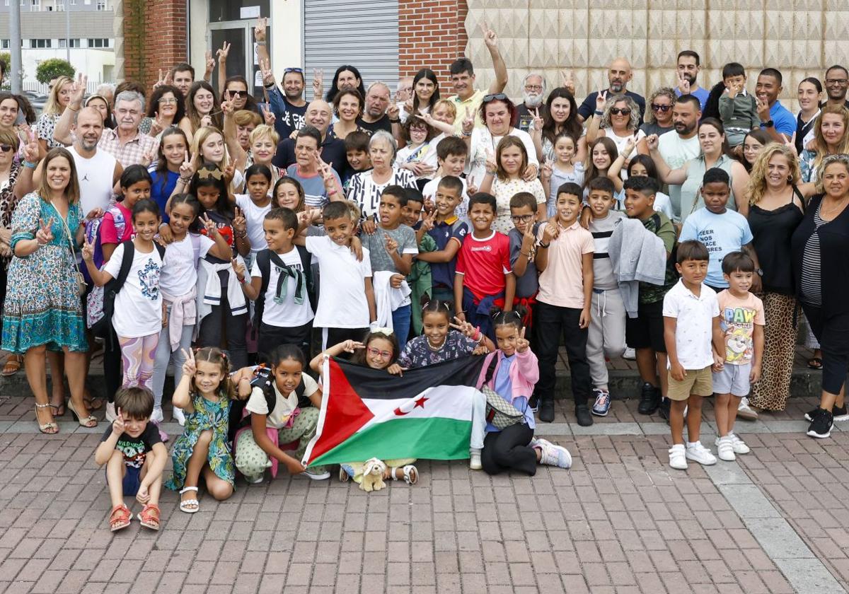 Despedida de los niños de acogida del Sáhara en Cantabria en la edición del año pasado.