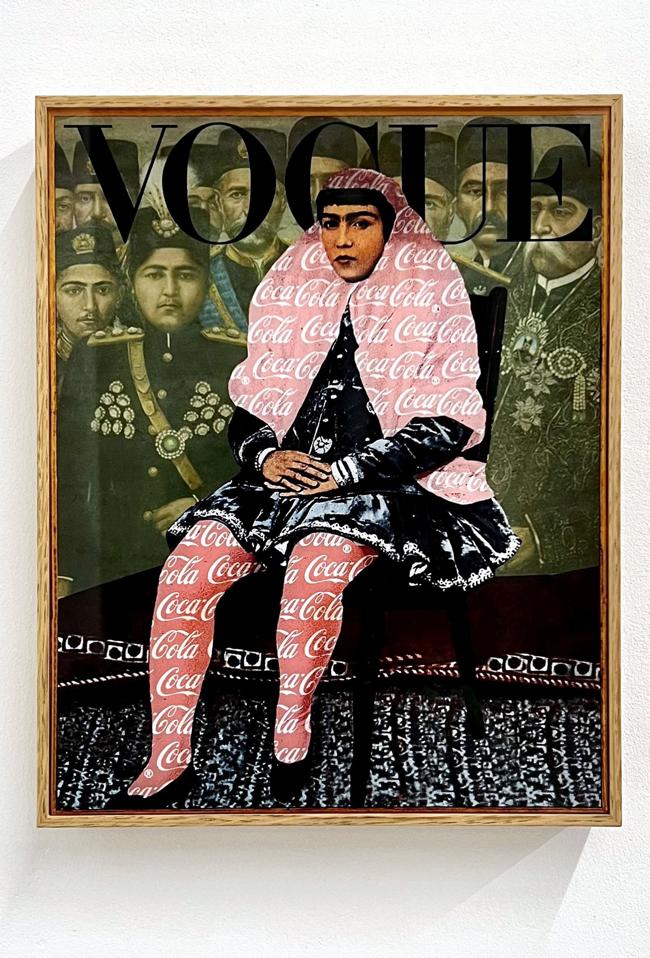 'Vogue VI', 2019. Impresión sobre lienzo. Obra de Rabee Baghshan. Galería Al-Tiba9 Gallery, de Barcelona, que debuta en la feria.