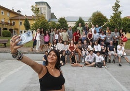 Alumnos de los cursos en la edición celebrada en Las Llamas en 2022.