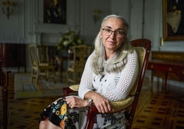 Eva Nogales, ayer, en uno de los salones de La Magdalena.