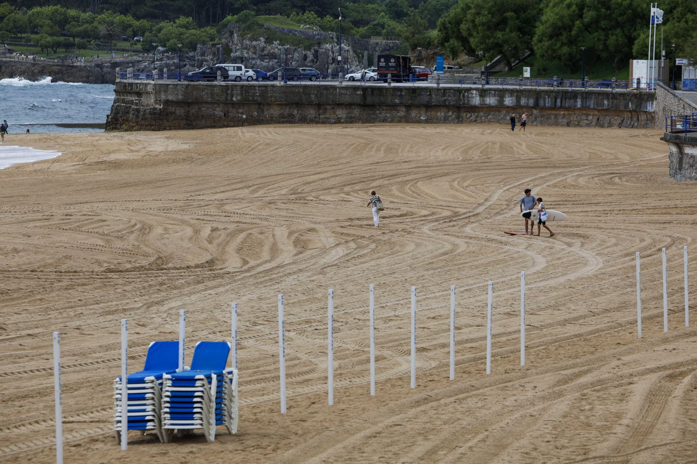Las playas se quedaron vacías.