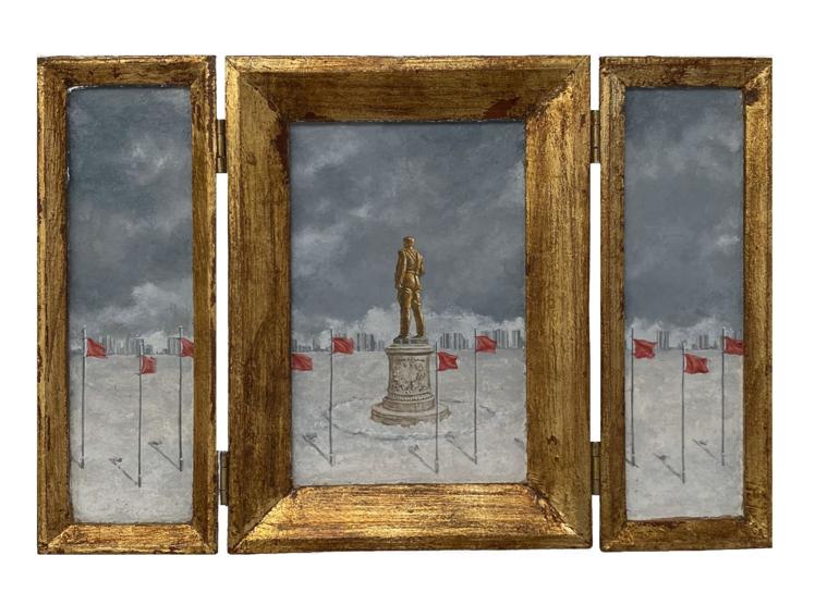 'How do we fuel the soul', 2022. Acrílico sobre tabla. Obra de Mario Antón.