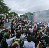 Imagen de uno de los recibimientos al equipo de esta temporada