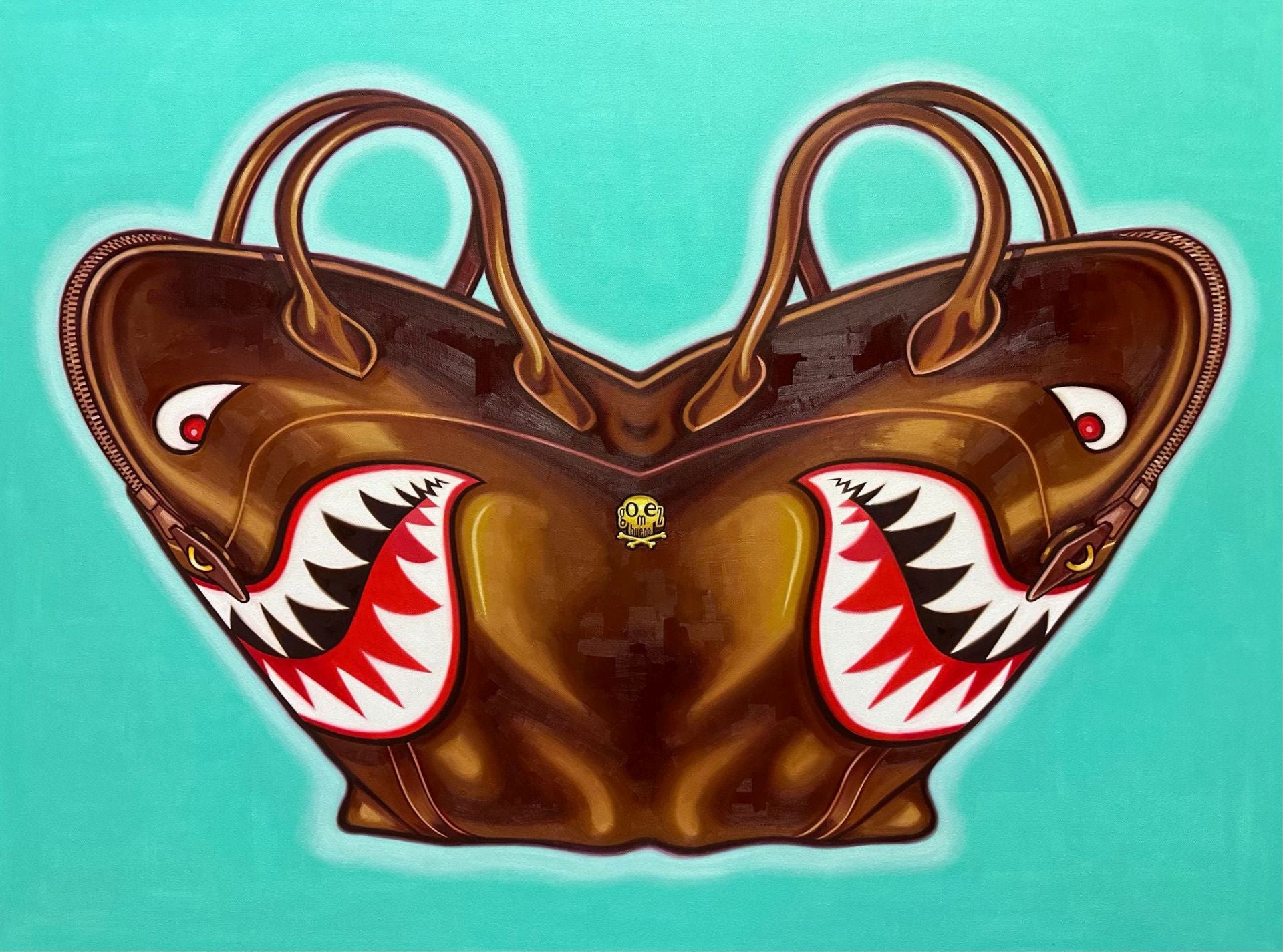 Antonio Gómez Bueno. 'Hermés', 2025. Óleo sobre tela. 76×101 cm.