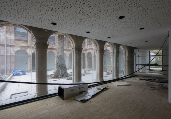 Así está quedando el interior del Palacio del Amo.