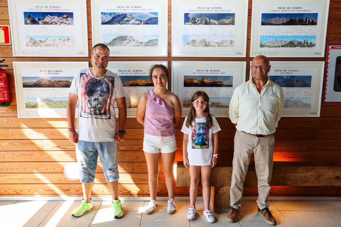 Javier González, Paula Soto, Vega González y Jesús 'Chucho' Fuente.