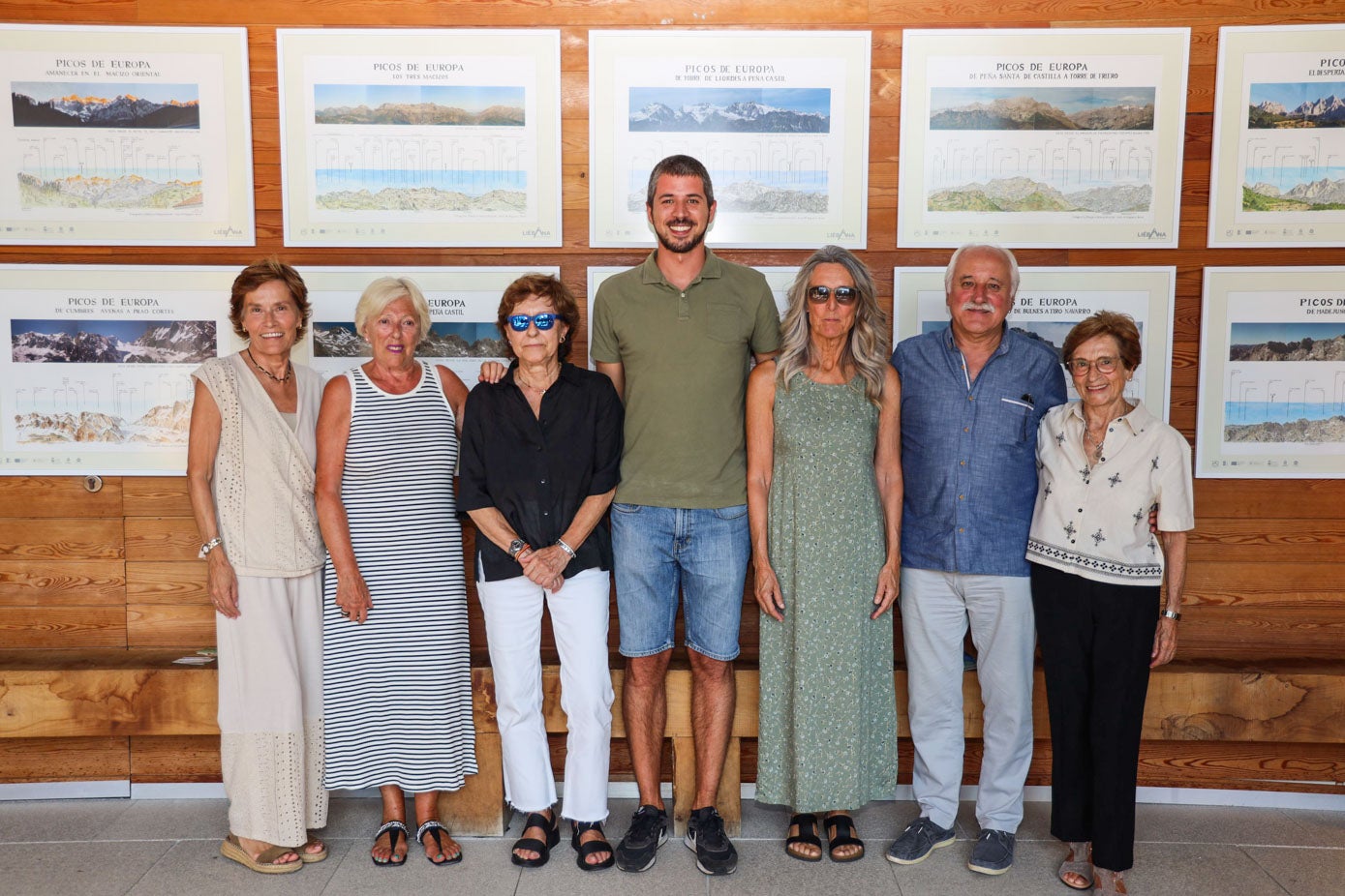 María Higuera, Maite Misas, Asun Misas, David Genaro, Carmen Higuera, José Antonio Saldaña y Pilar Saldaña.